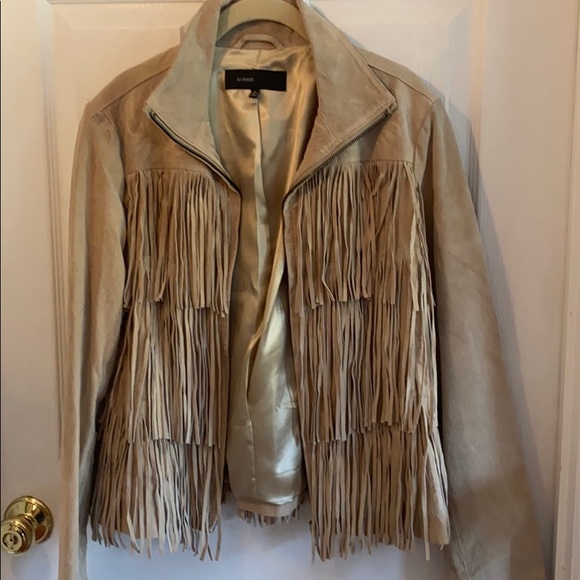 Avanti Jackets & Blazers - Avanti  L leather fringe zip front jacket